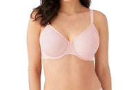 Wacoal - Wacoal Womens 36D Pink Polka Dot Minimizer Unlined Underwire Bra