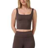 TravisMathew Moveknit Sleeveless Bonded Tank Top in coffee grounds - women's tank top