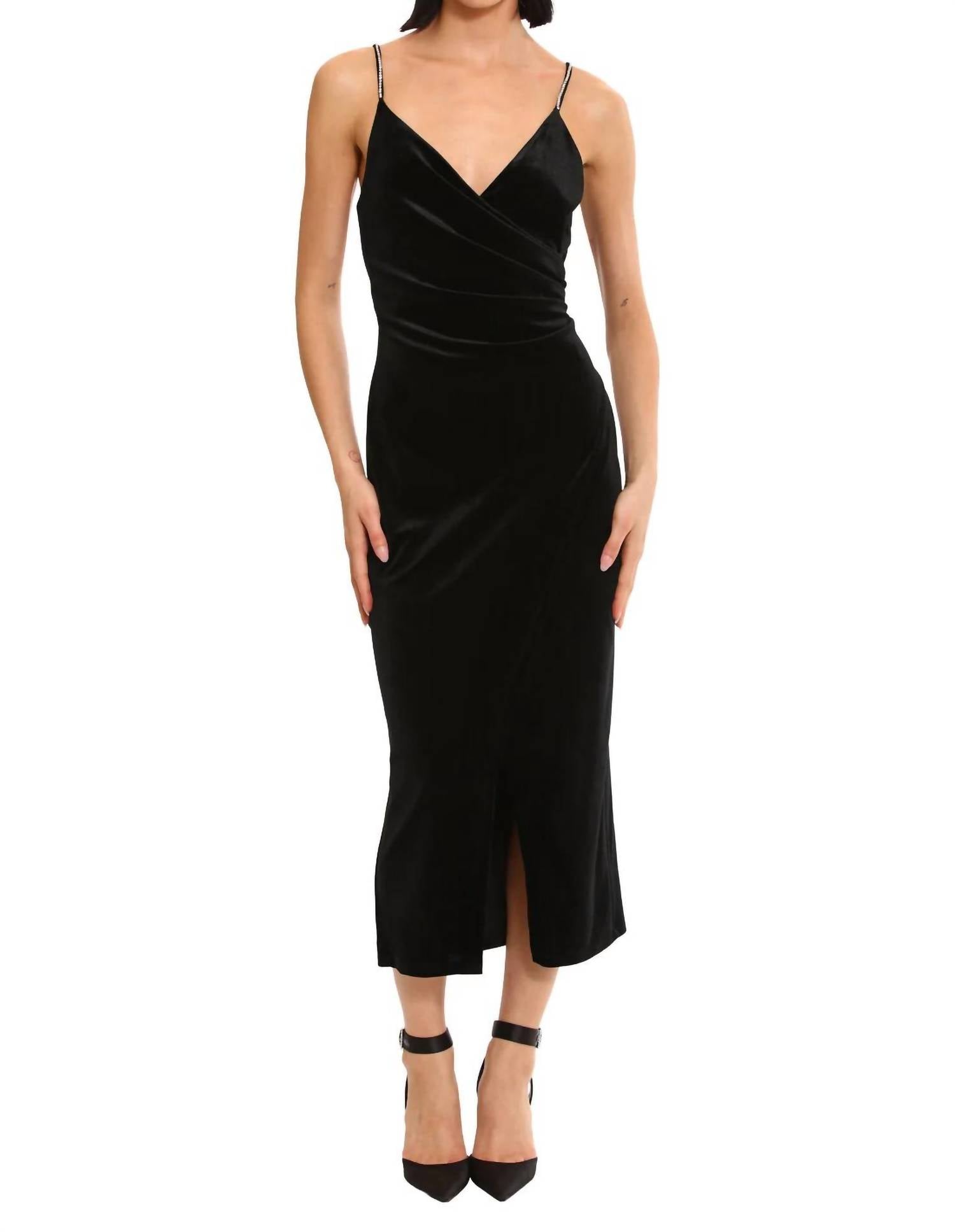 For Maggy London Tilla Rhinestone Strap Dress