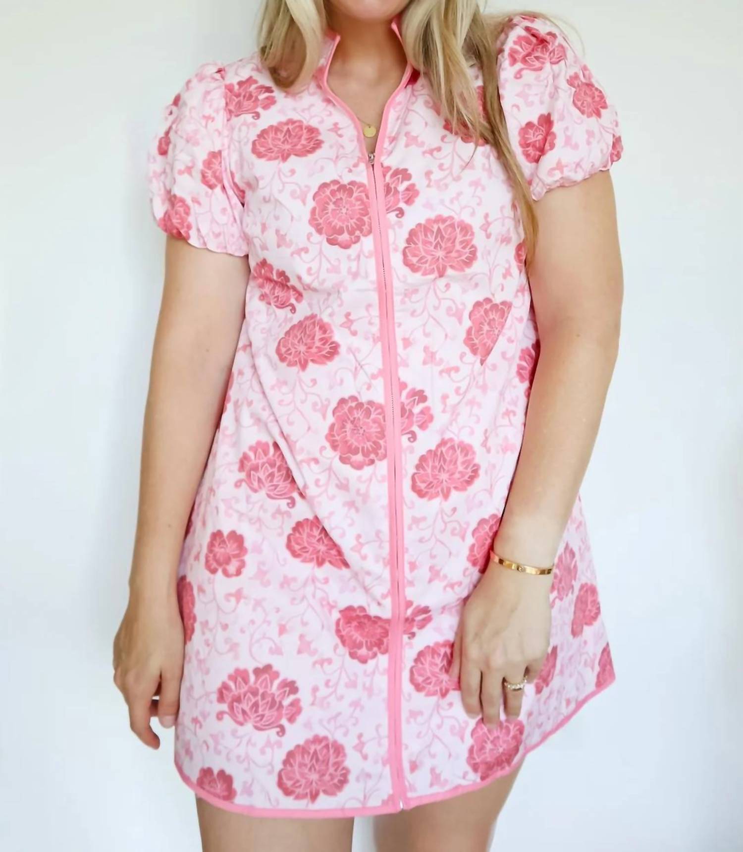 Tcec - Millie Floral Puff Sleeve Mini Dress