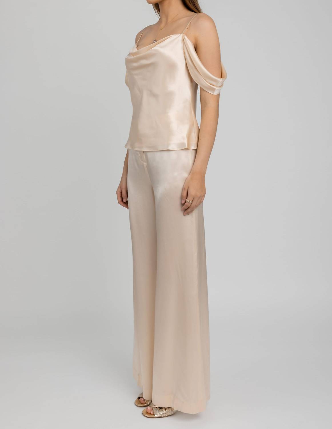 L'Agence - Ellington Draped Sleeve Camisole