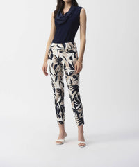 Joseph Ribkoff - Tropical Print Slim Fit Pants