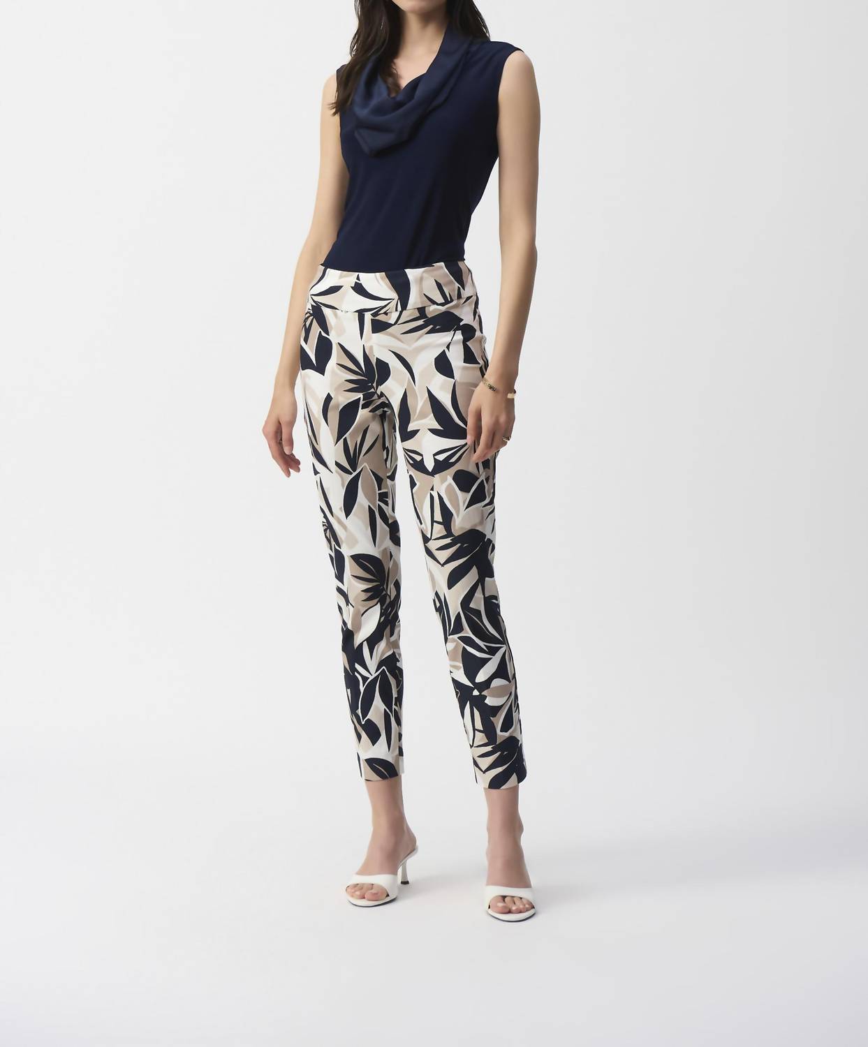 Joseph Ribkoff - Tropical Print Slim Fit Pants