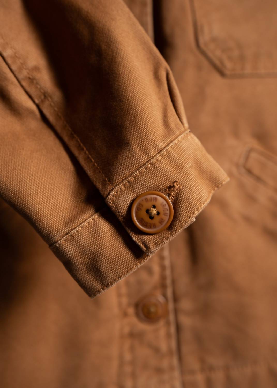Iron & Resin Basset Buffalo Flannel Lined Jacket in cognac - women's jacket - view 8