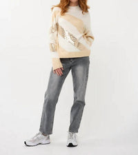 Esqualo - Diagonal Sequins Sweater