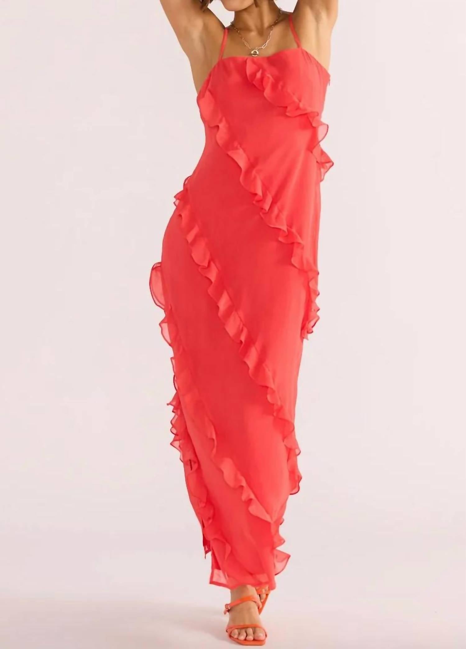 Minkpink - VENUS RUFFLE MAXI DRESS