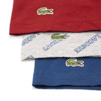 Lacoste - Men's All Over Print 3-pack Jersey Trunks