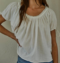 By Together - Charmed Tie Detail Sleeve Top