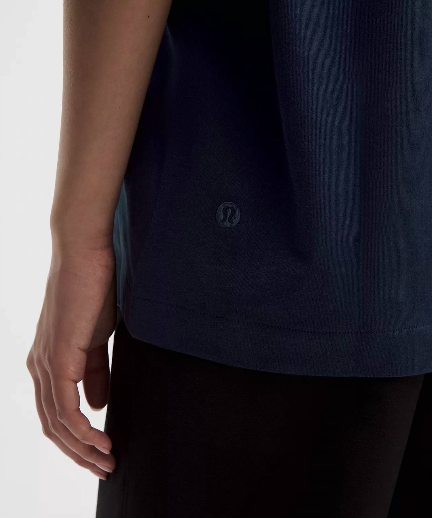 lululemon Heavyweight Cotton Oversized T-Shirt in true navy - women's t-shirt - view 4