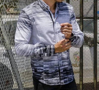 Eight X - Button Down Print Shirt With Paisley Trim
