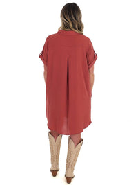 She + Sky - All the Reason Button Up Shirt Dress
