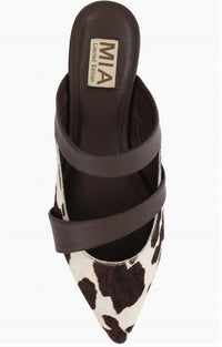 Mia - Women's Abie Cow Print Mules
