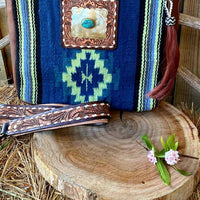 American Darling - Women's Messenger Saddle Blanket Fabric Bag