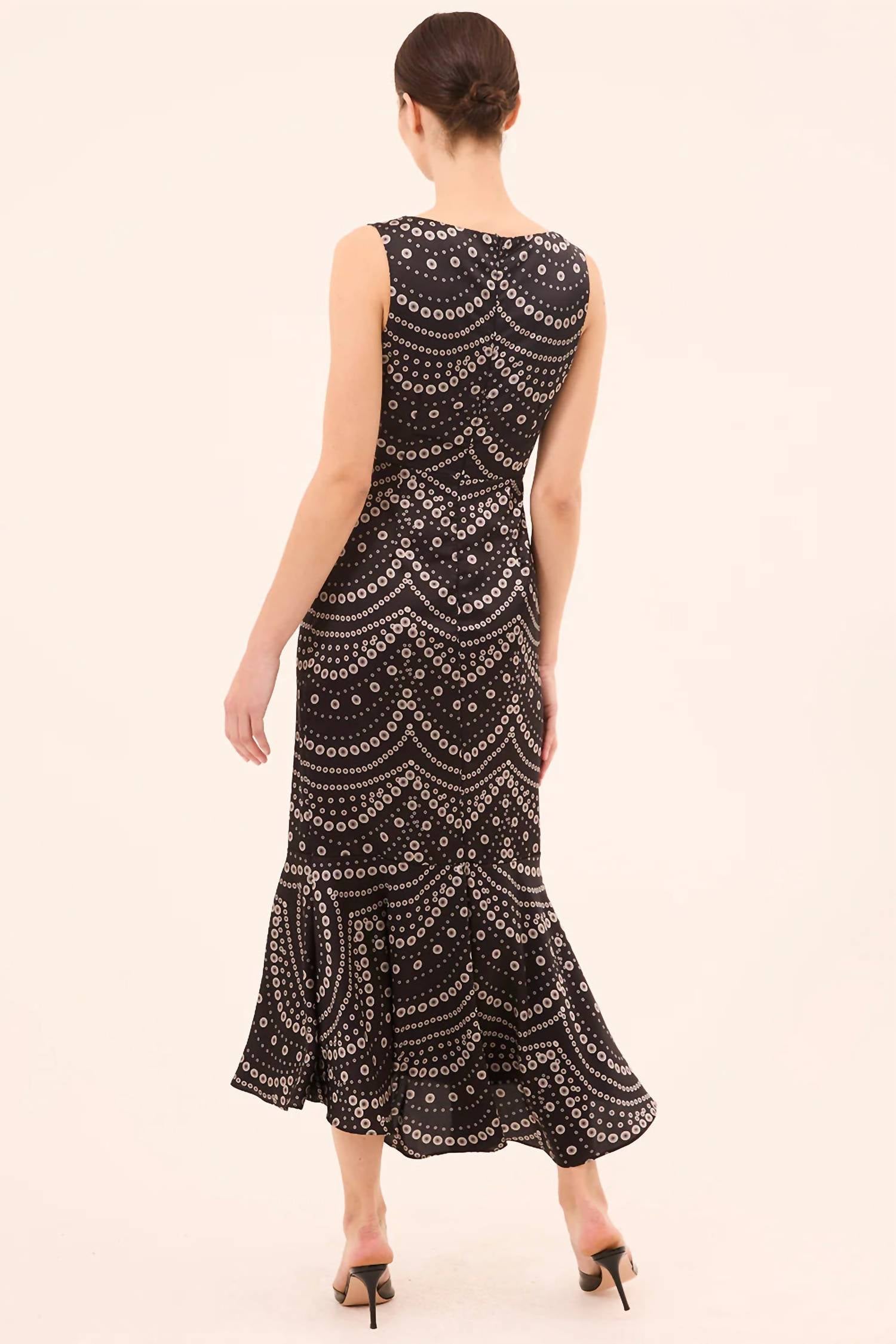 Misa Los Angeles - Patricia Stranded Pearls Satin Dress