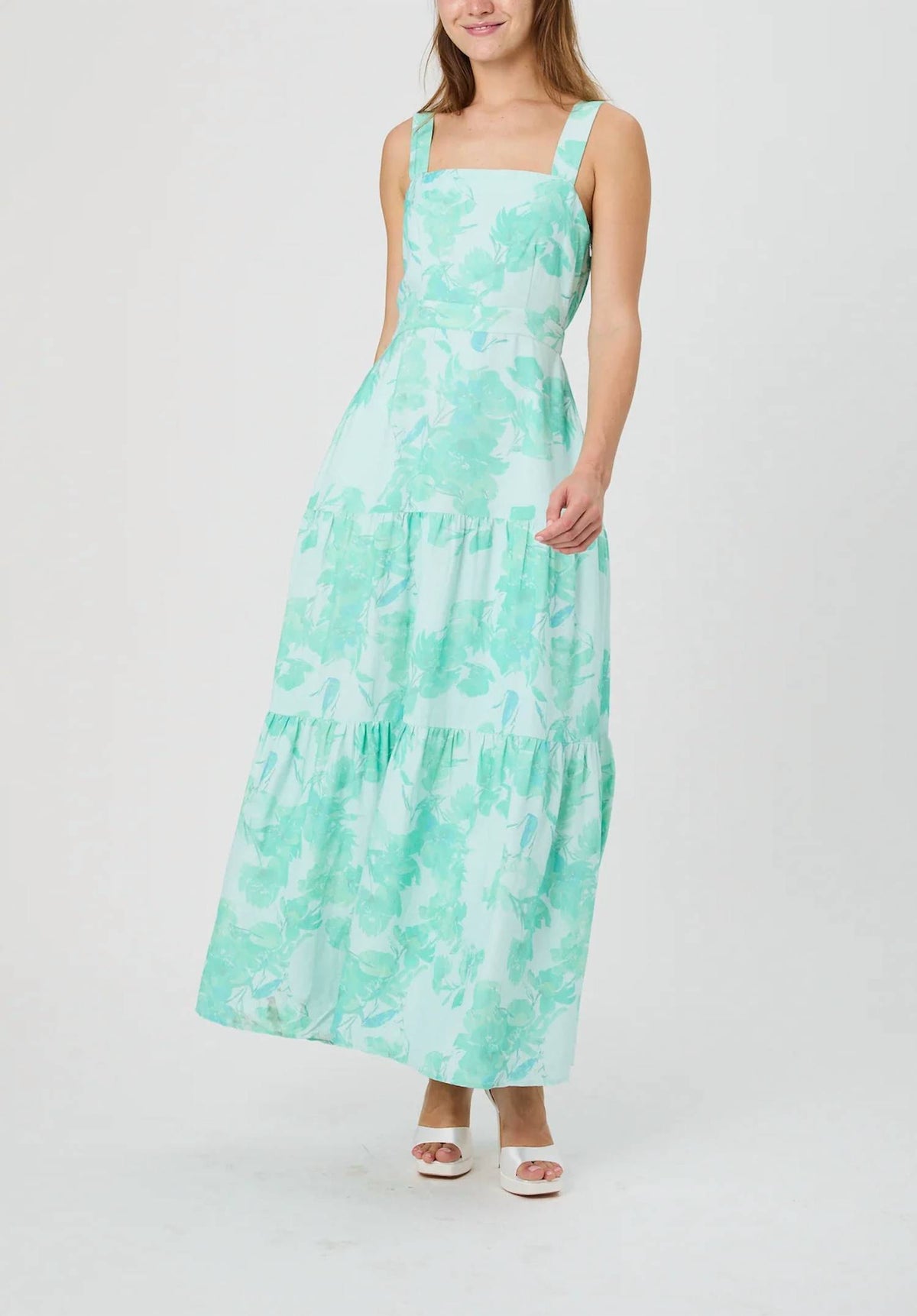 French Connection - Cooper Linen Sophie Fleur Maxi Dress