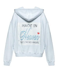 BOYS LIE Georgia Rules Racer Hoodie in blue - women's top - view 4