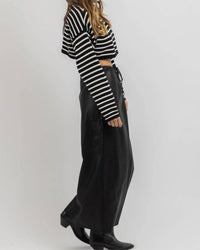Olivaceous - MACK LEATHER CARGO SKIRT