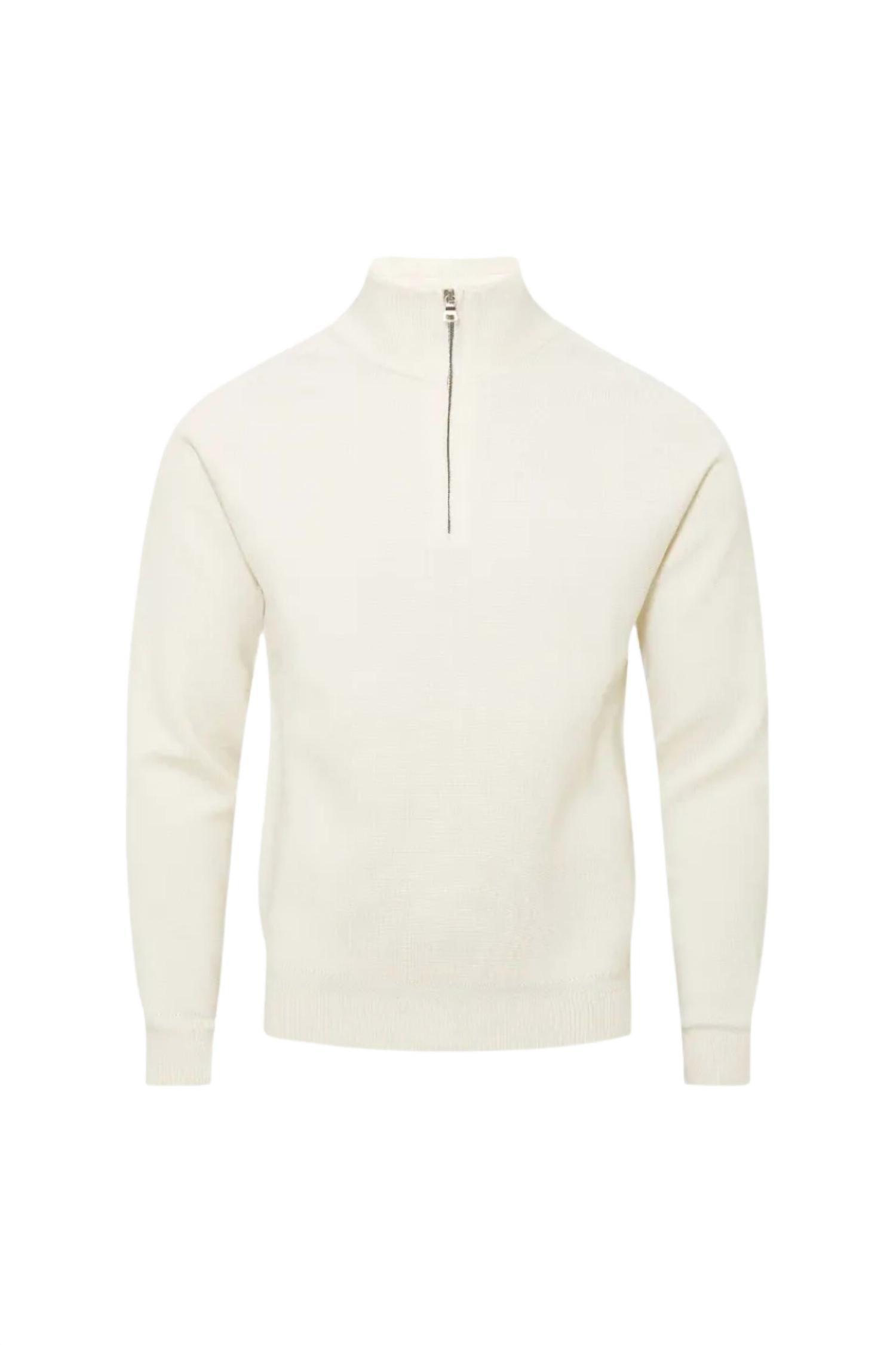 Orlebar Brown - Men's Neilson Ice Wool Half Zip Top