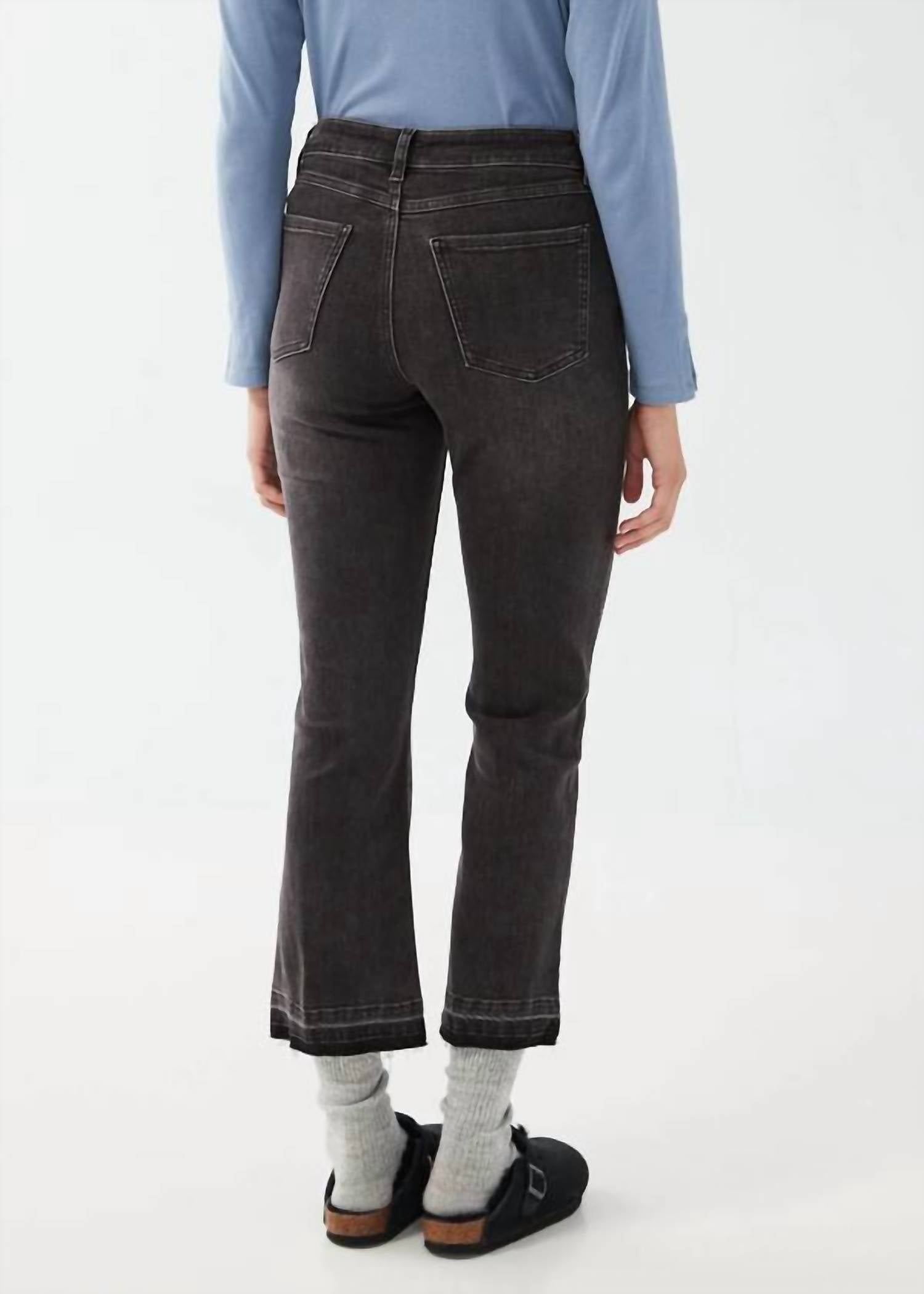 FDJ Olivia Boot Ankle Jeans in grey 1 - women's jeans - detail view