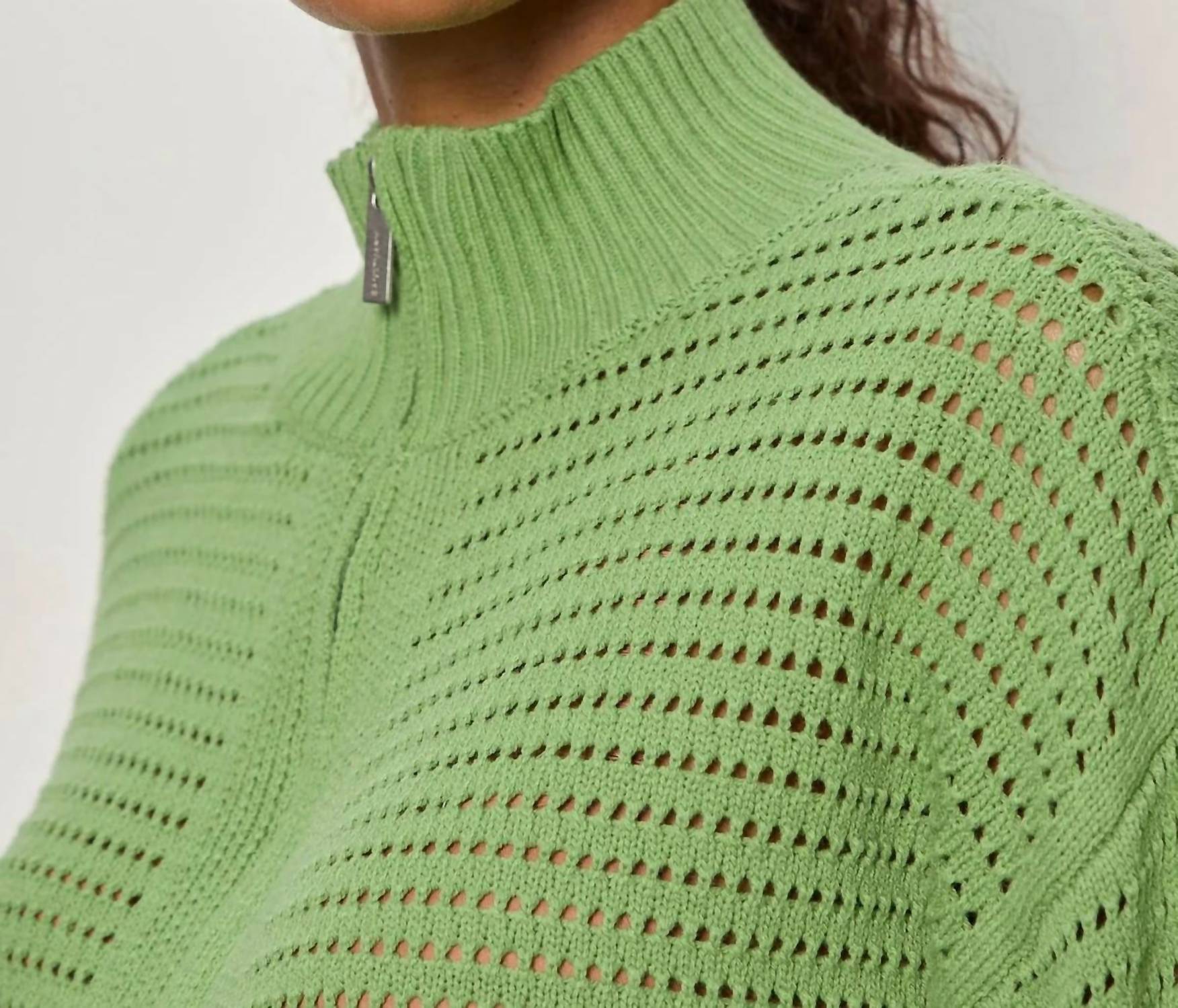 Sanctuary - Open Knit 1/2 Zip Sweater