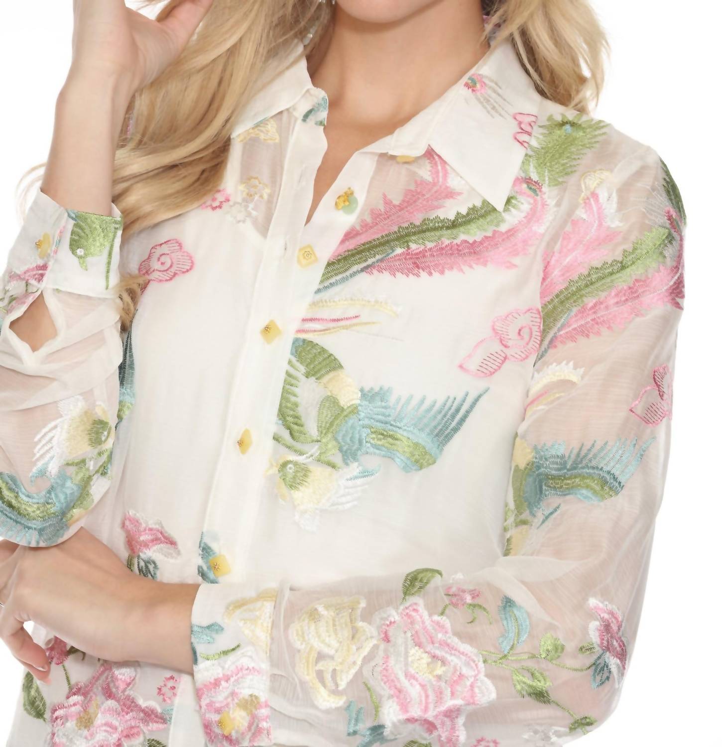 Azi - Harper Sheer Long Sleeve Shirt