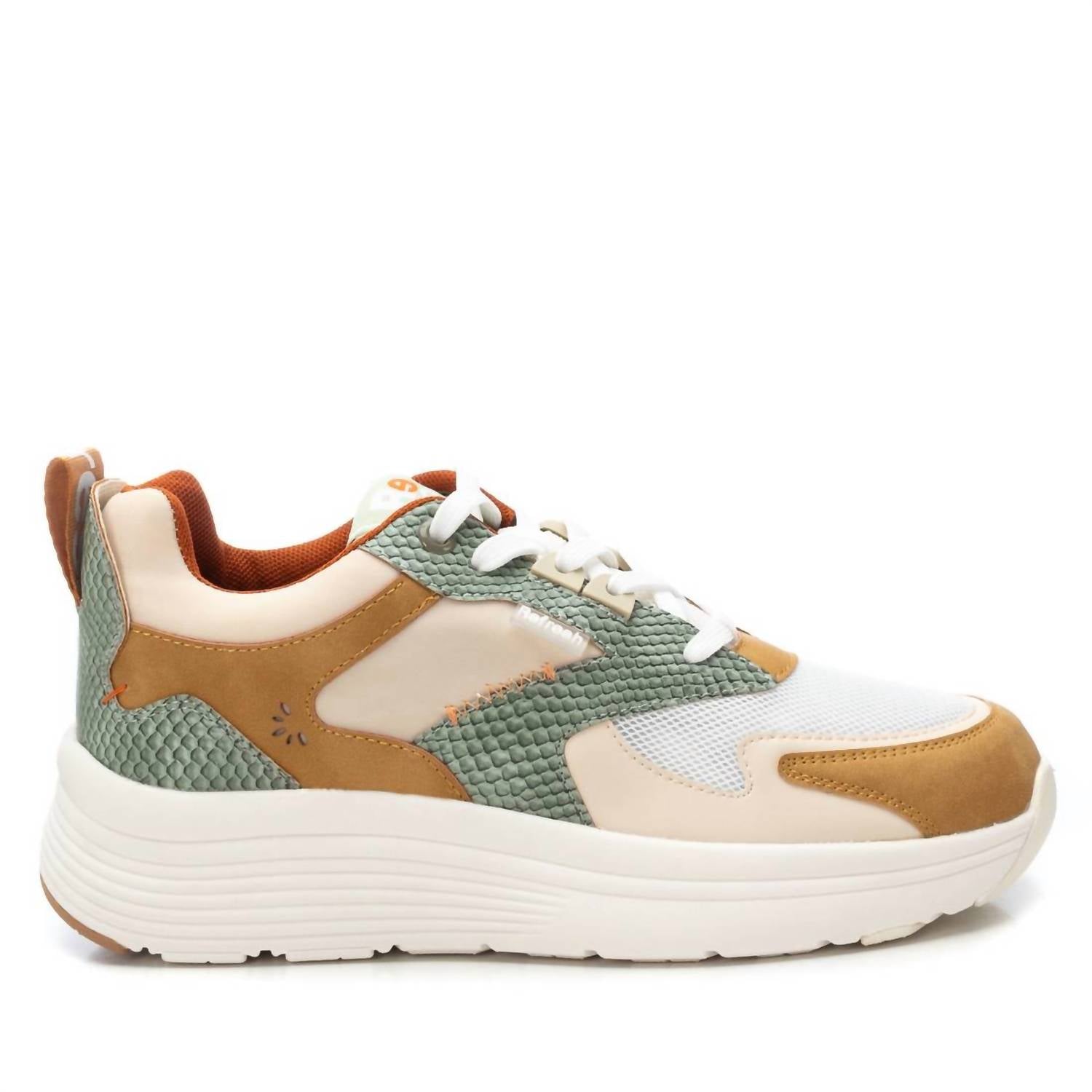 REFRESH Women's Casual Trainers Sneaker in beige - women's shoe - alternate view