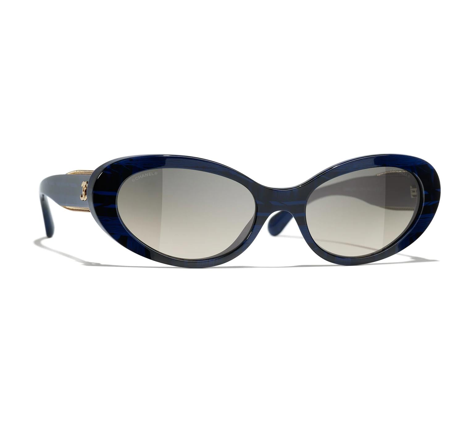 Chanel - Oval Non Polarized Sunglasses 5515 - 166971