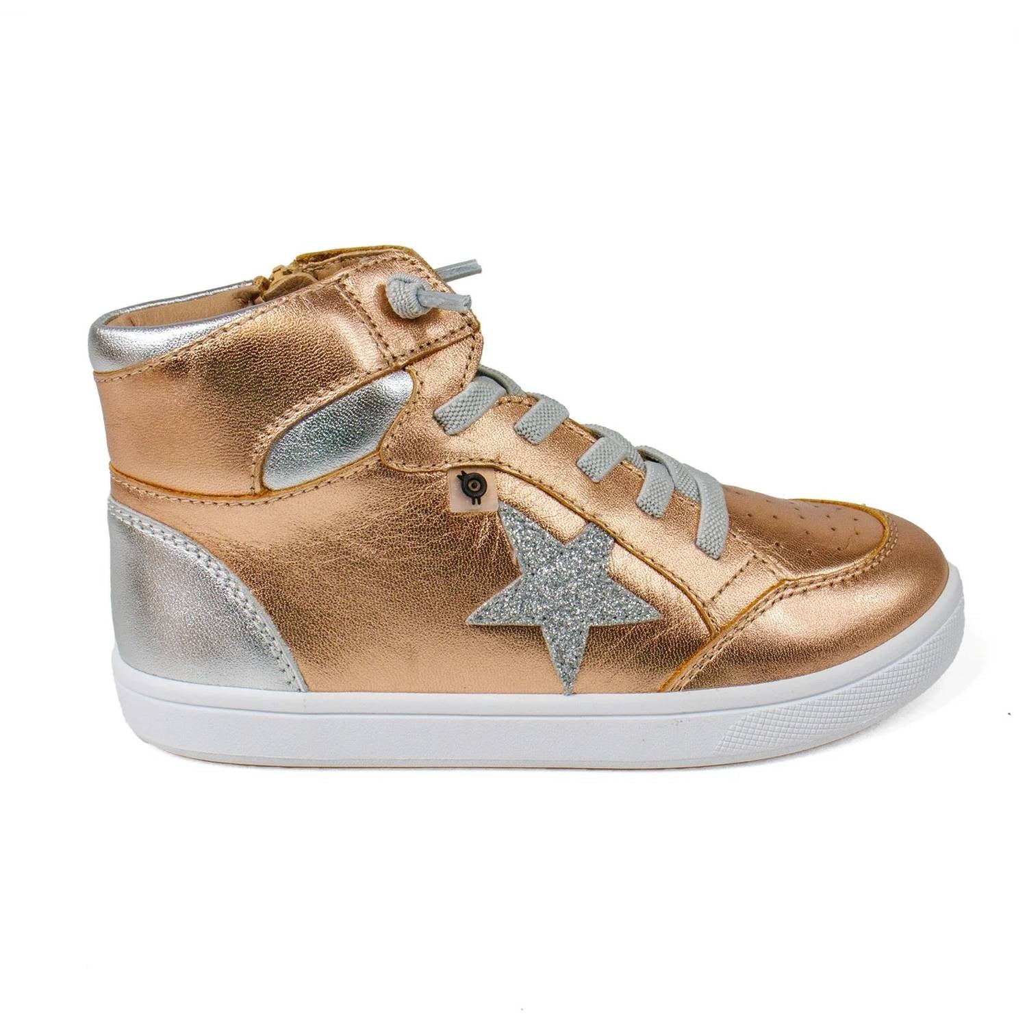 Oldsoles - Girl's Starling High Top Leather Sneaker
