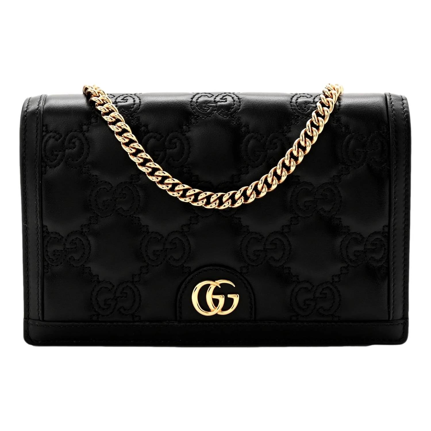 Gucci - Women's Gg Matelasse Leather Chain Wallet Shoulder Bag