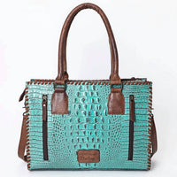 American Darling - Women's Crocodile Embossed Leather Bag