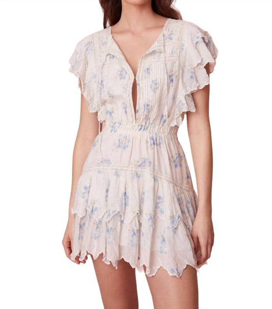 Loveshackfancy - Darryl Flutter Sleeve Floral Mini Dress