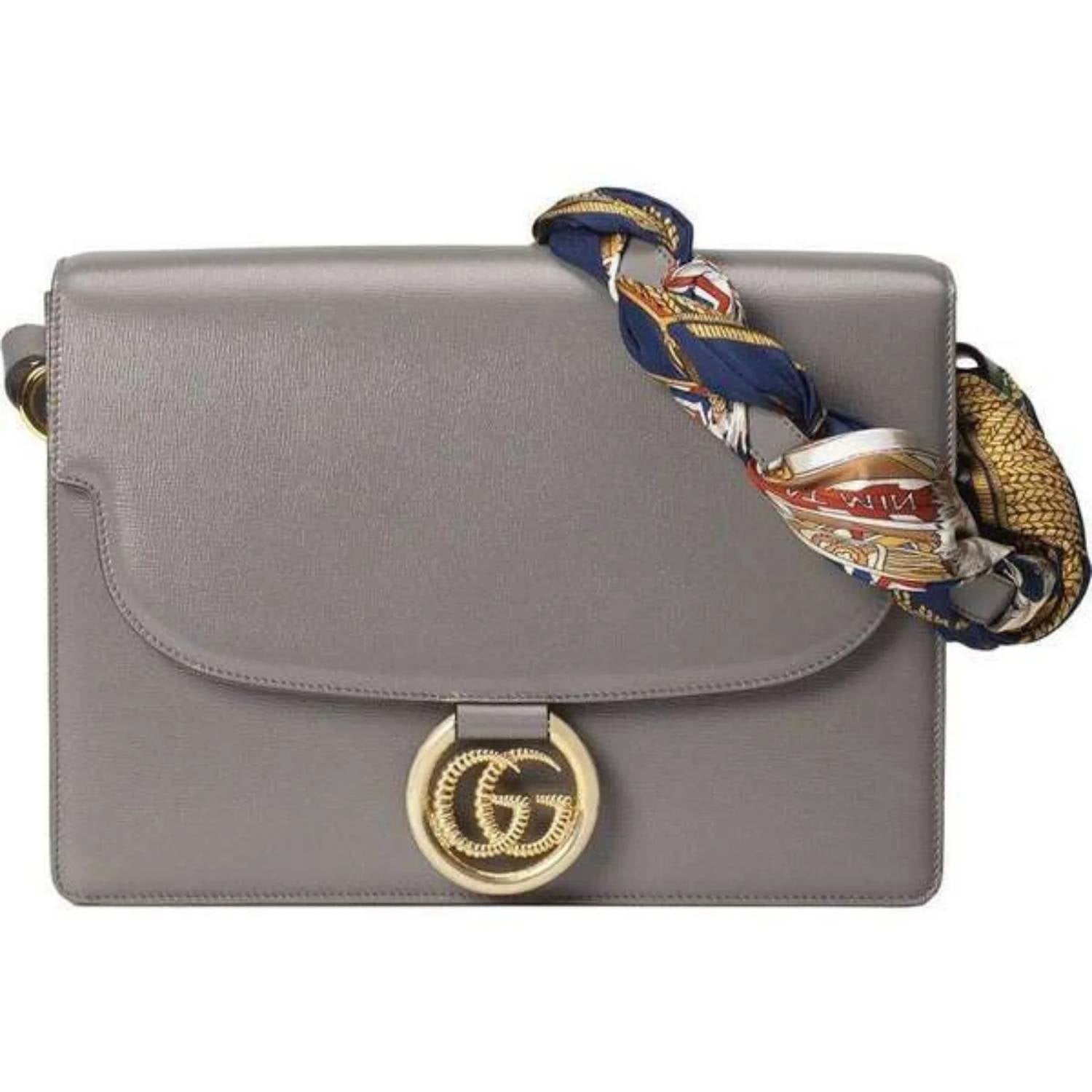 Gucci - Women's Torchon Scarf Angled Shoulder Bag