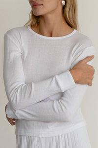 Donni. - Pointelle Long Sleeve Top