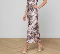 L'Agence - Akiya Satin Maxi Dress