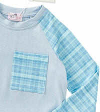 Pete + Lucy - Boys Country Denim Baseball Pocket Tee