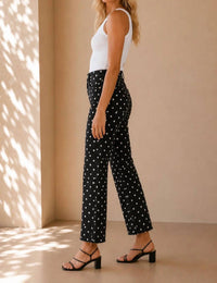 Just Black Denim - High Rise Tonal Crop Flare Pants