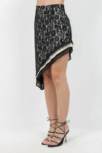 Whiteroom+Cactus - Leila Lace Asymmetrical Skirt