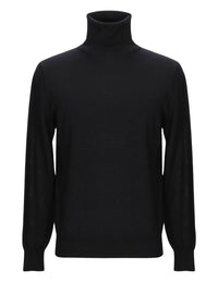 Gran Sasso Unisex - Turtleneck Sweater in black - women's sweater