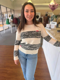 Central Park West - Brenna Stripe Knit Sweater