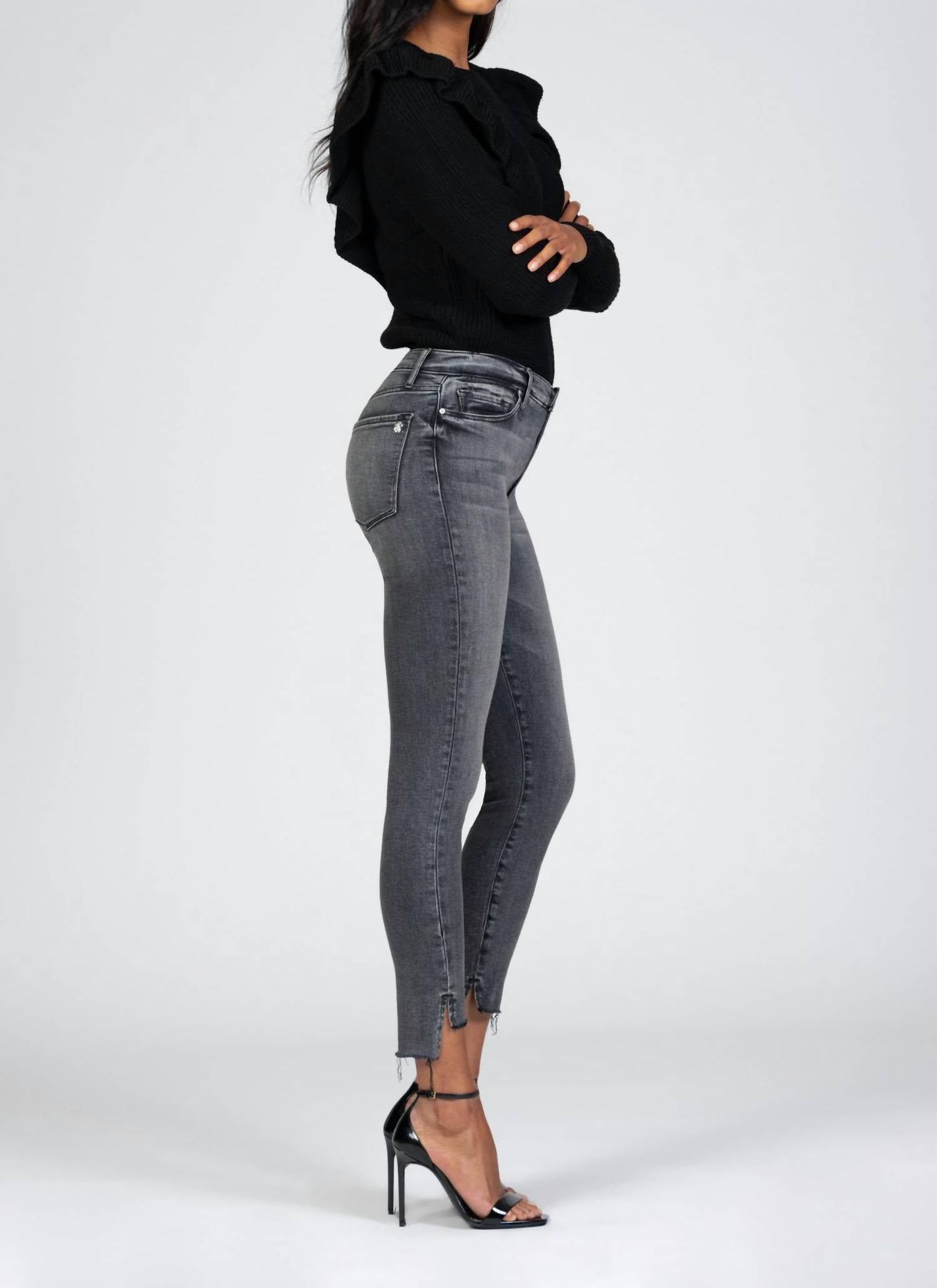 Black Orchid - Miranda Off Step High Rise Skinny Jeans