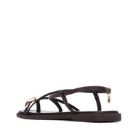 Xti Women's Strappy Sandals in brown - women's sandal - detail view