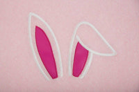 Top It Off - Embroidered Bunny Ears Knit Poncho