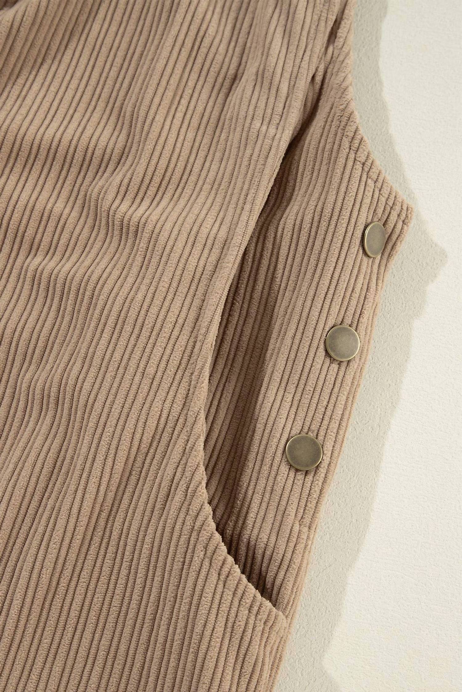 Lovesoft - Corduroy Wide Leg Overalls