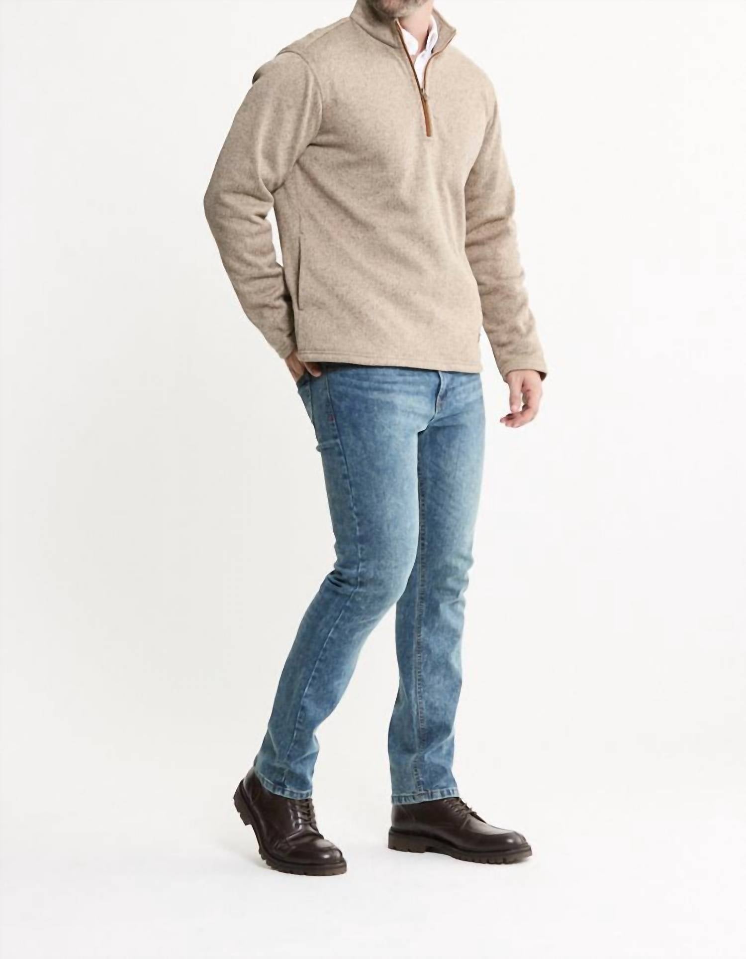 Jachs New York - Stretch Fleece Quarter Zip Pullover
