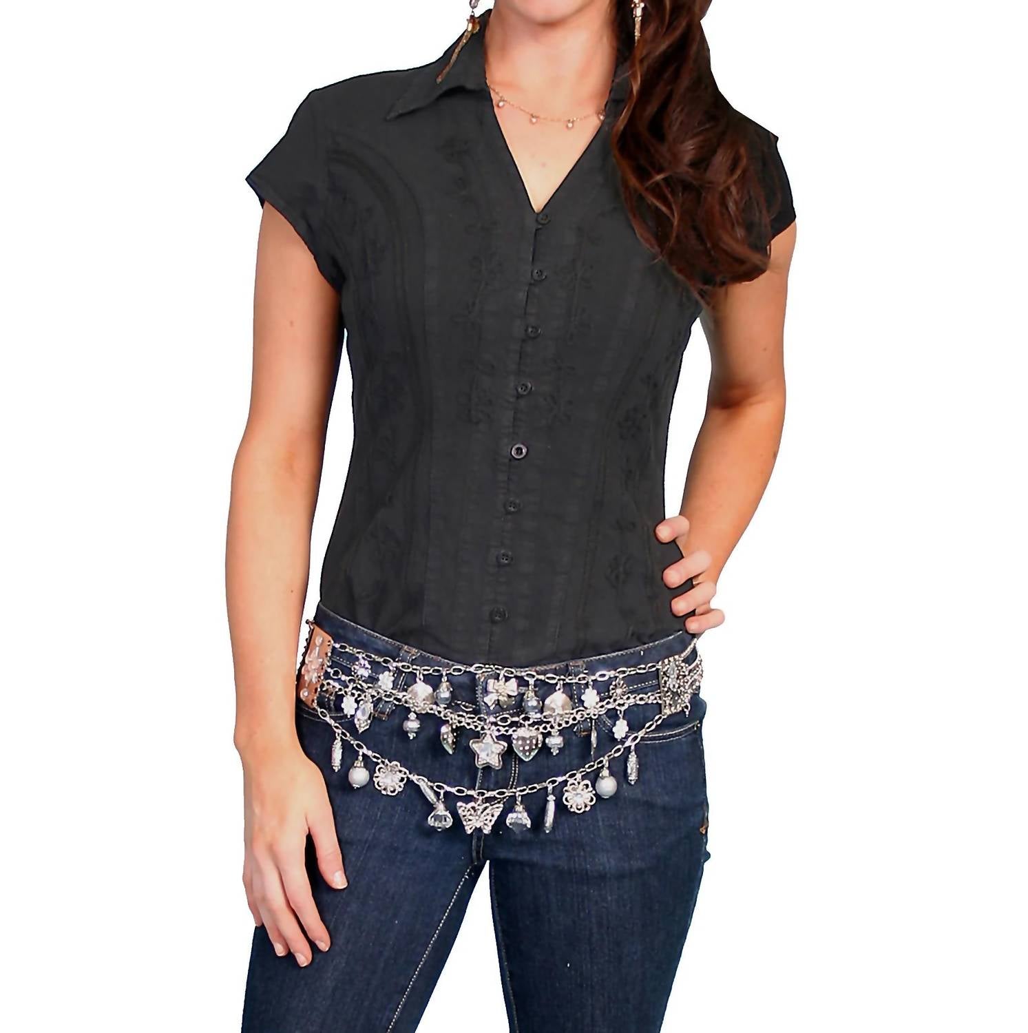 Scully - Cap Sleeve Blouse