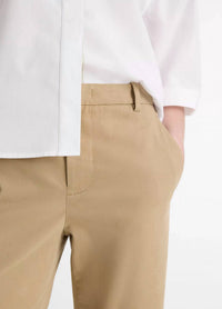 Vince - Avery Mid-rise Italian Stretch-cotton Chino Pants