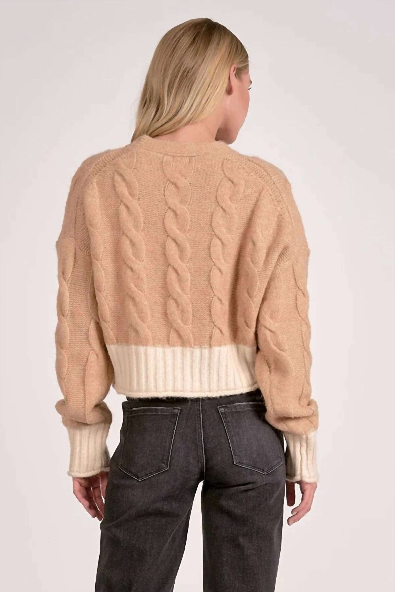 Elan - V-neck Button Front Sweater