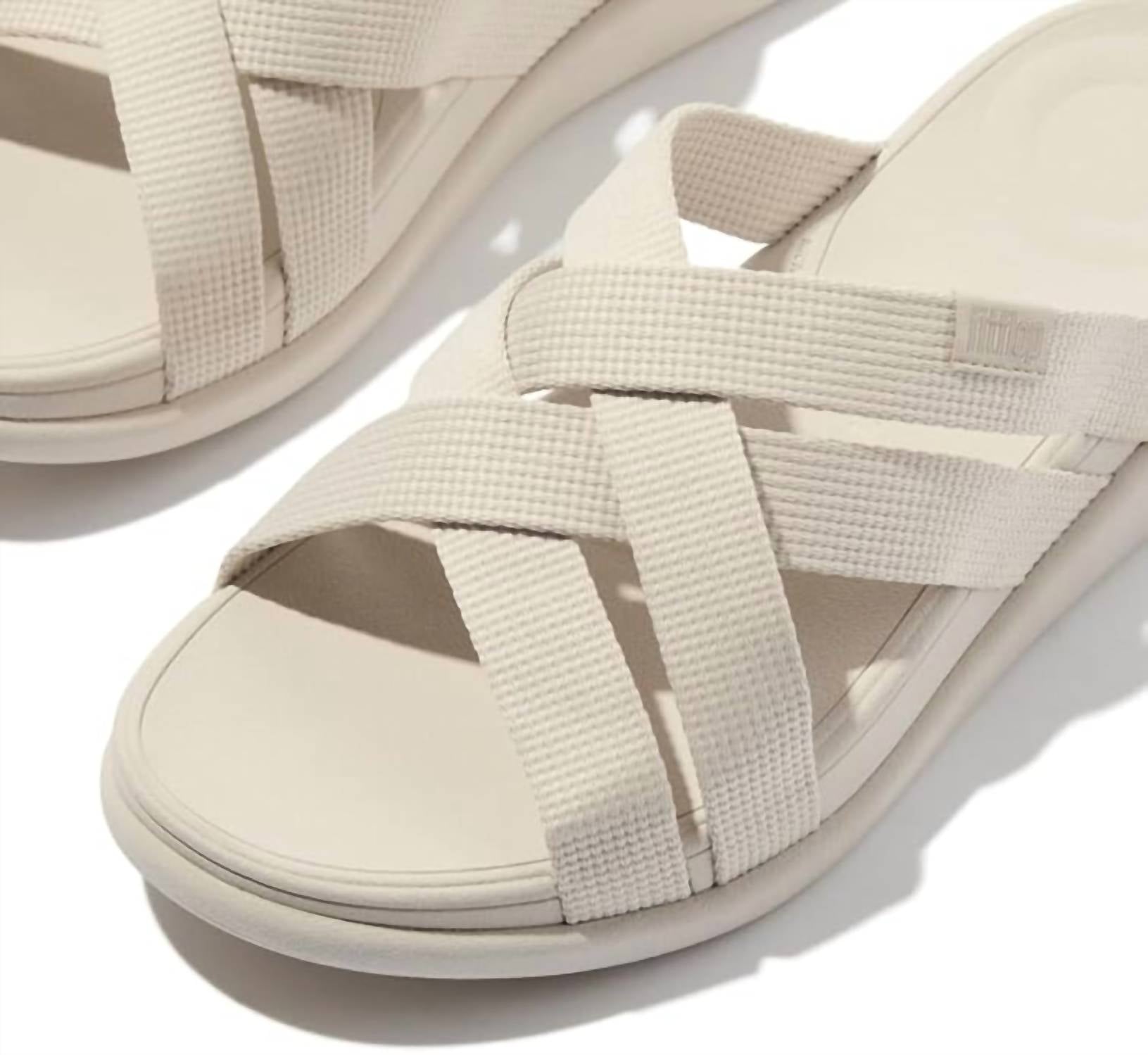 Fitflop - Women's F-mode Go Webbing Flatform Strappy Slides