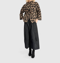 ALEMBIKA Wildcard Cozy Jacket in leopard - women's jacket - detail view