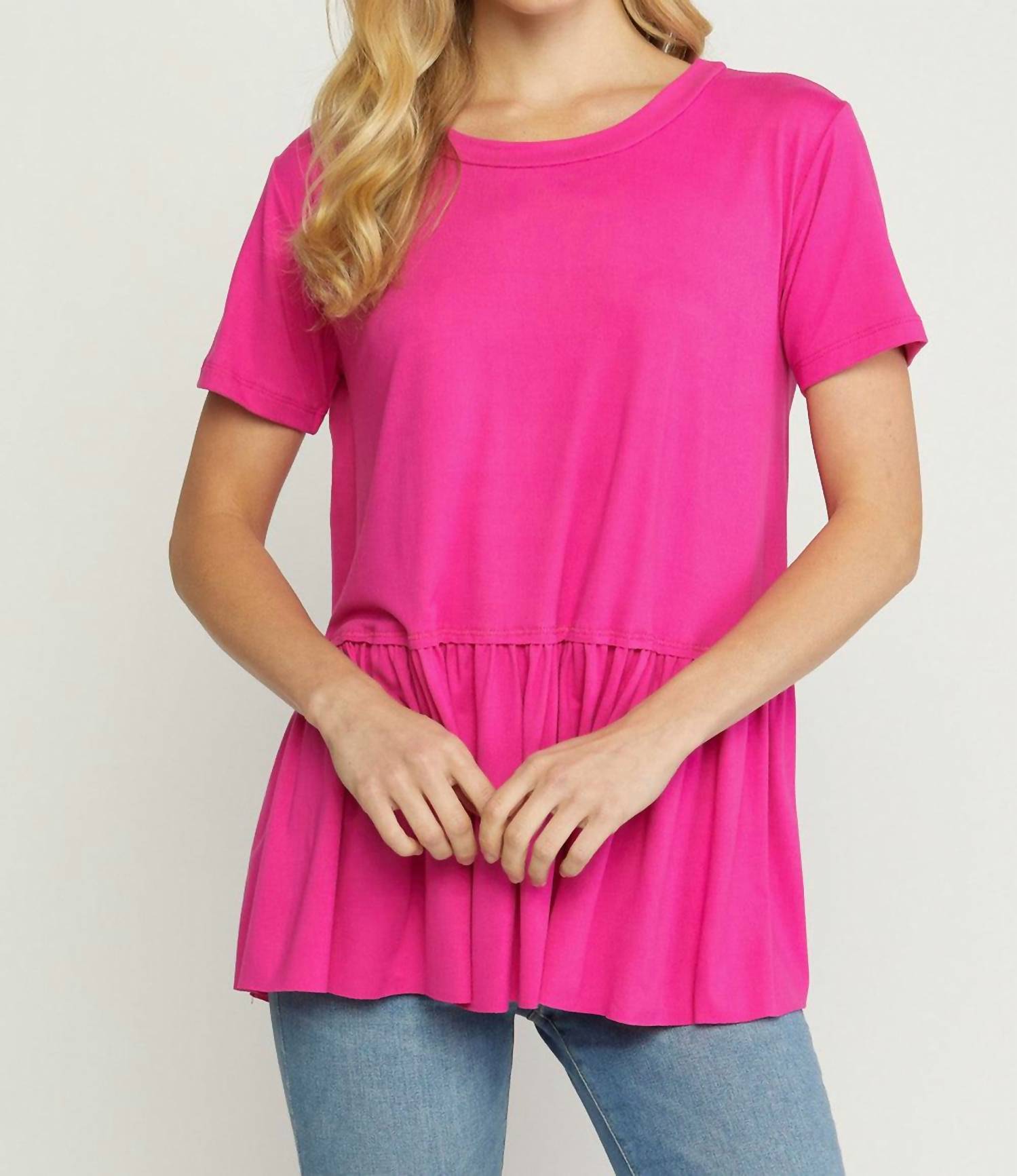 Entro - Short Sleeve Tiered Top
